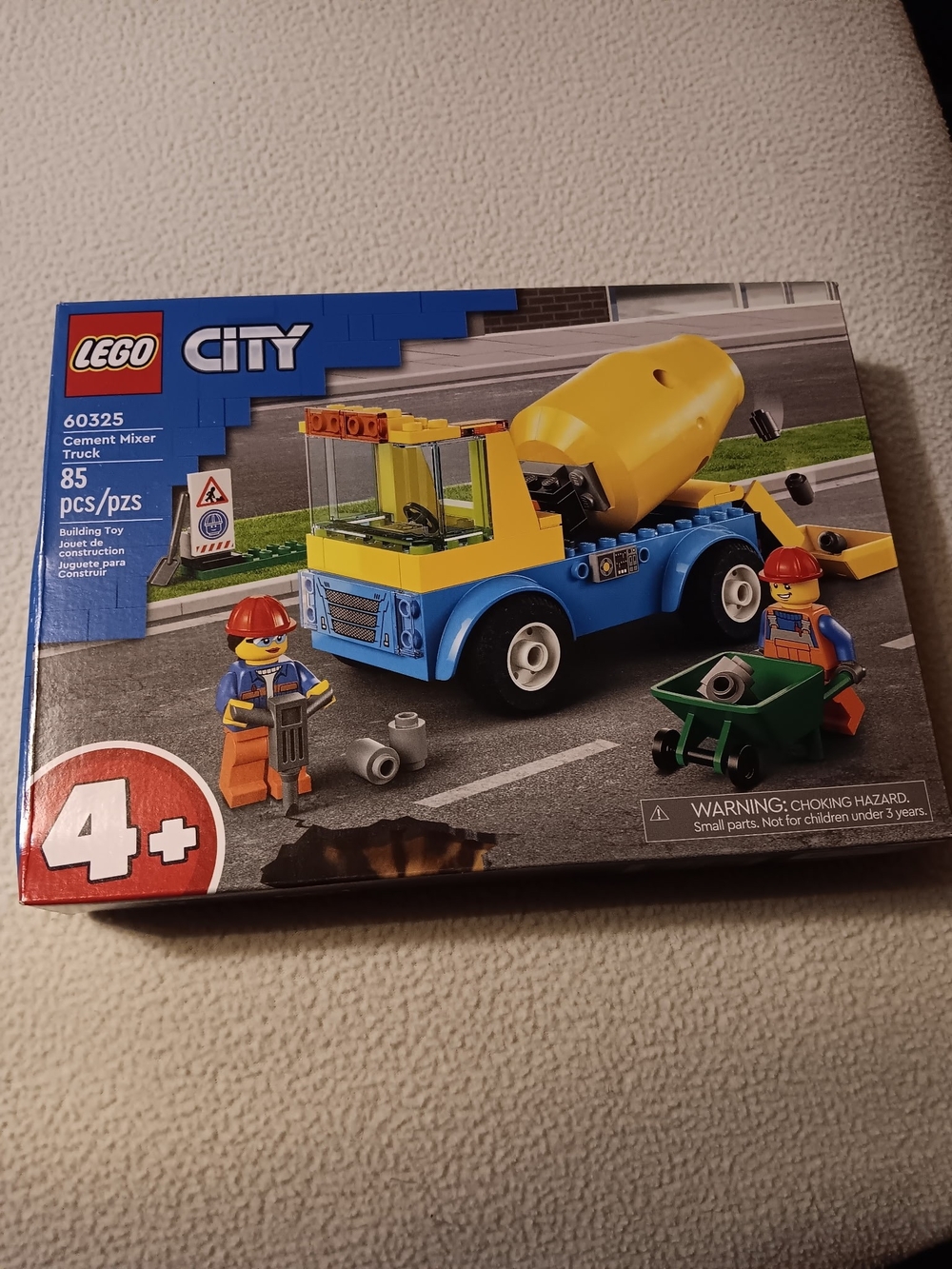 LEGO City Yellow and Blue Cement Mixer Truck